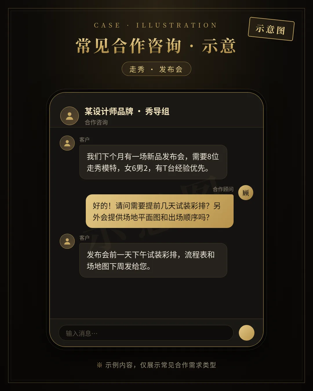走秀模特与平面模特区别示意图
